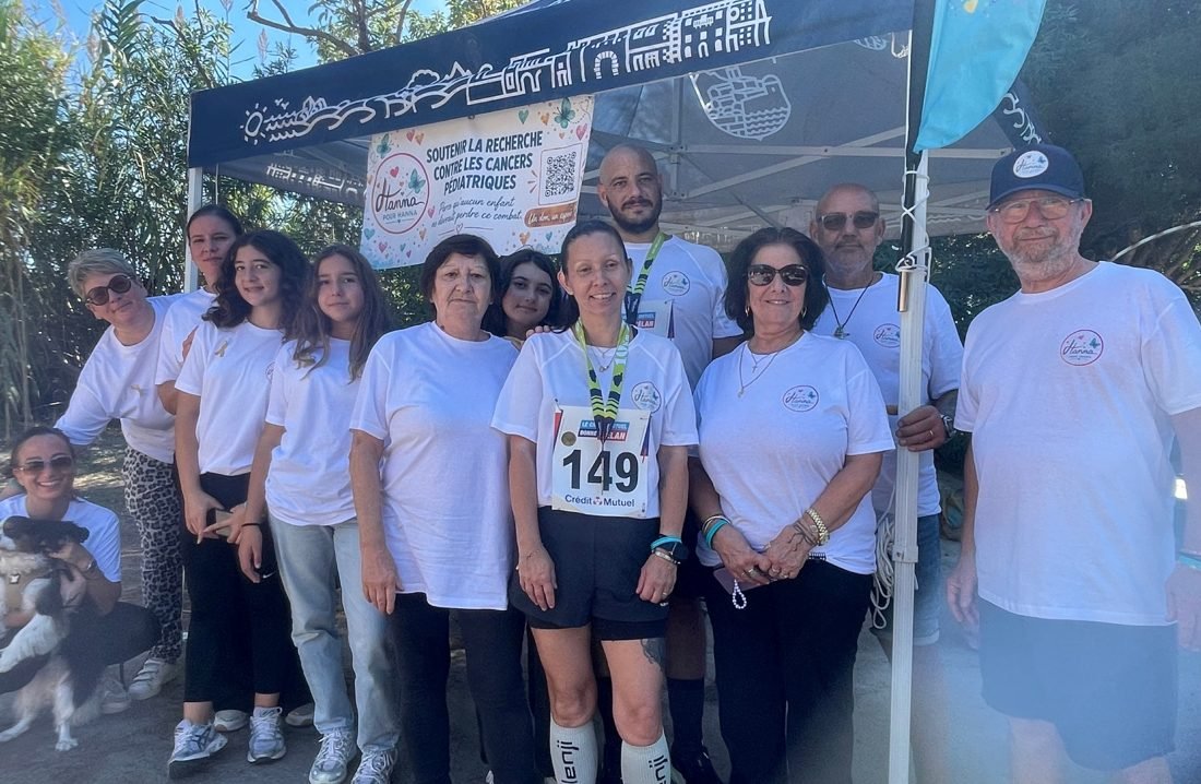 L'équipe Pour Hanna au semi-marathon de Porto-Vecchio